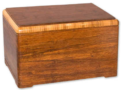 Bamboo Designer Wood Cremation Urn