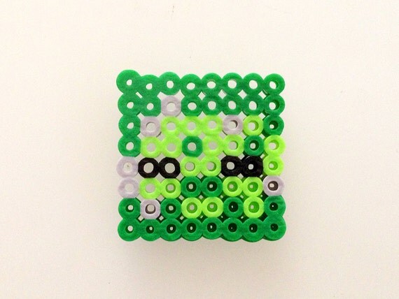 Items similar to Minecraft Zombie Perler Bead Character on Etsy