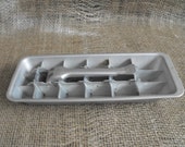Ice tray vintage aluminum retro kitchen utensil - QuarryDesignsToo