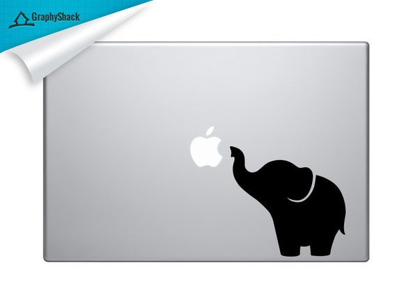 Cute Elephant Mac Decal Laptop Sticker Vinyl Laptop Decal