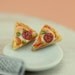 Salami Pizza - Studs / Post Earrings