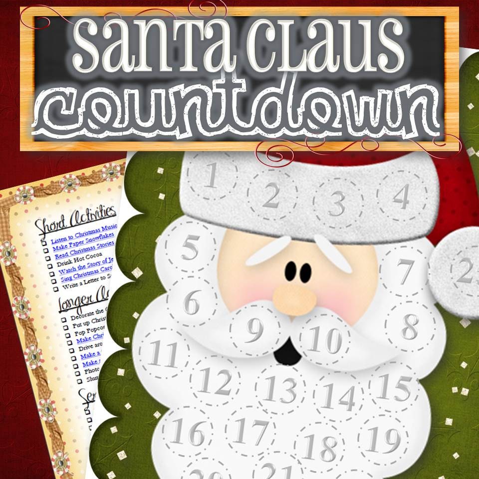 santa claus countdown to christmas with activities by santa claus countdown to christmas with activities by