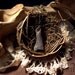 Fossilized Deer Toe Necklace - cruelty free, fossil, deer, bones