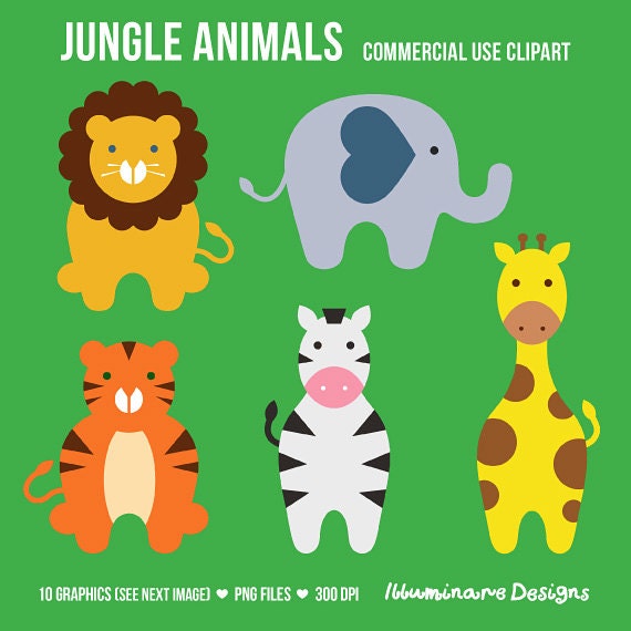cute clipart jungle animals - photo #20