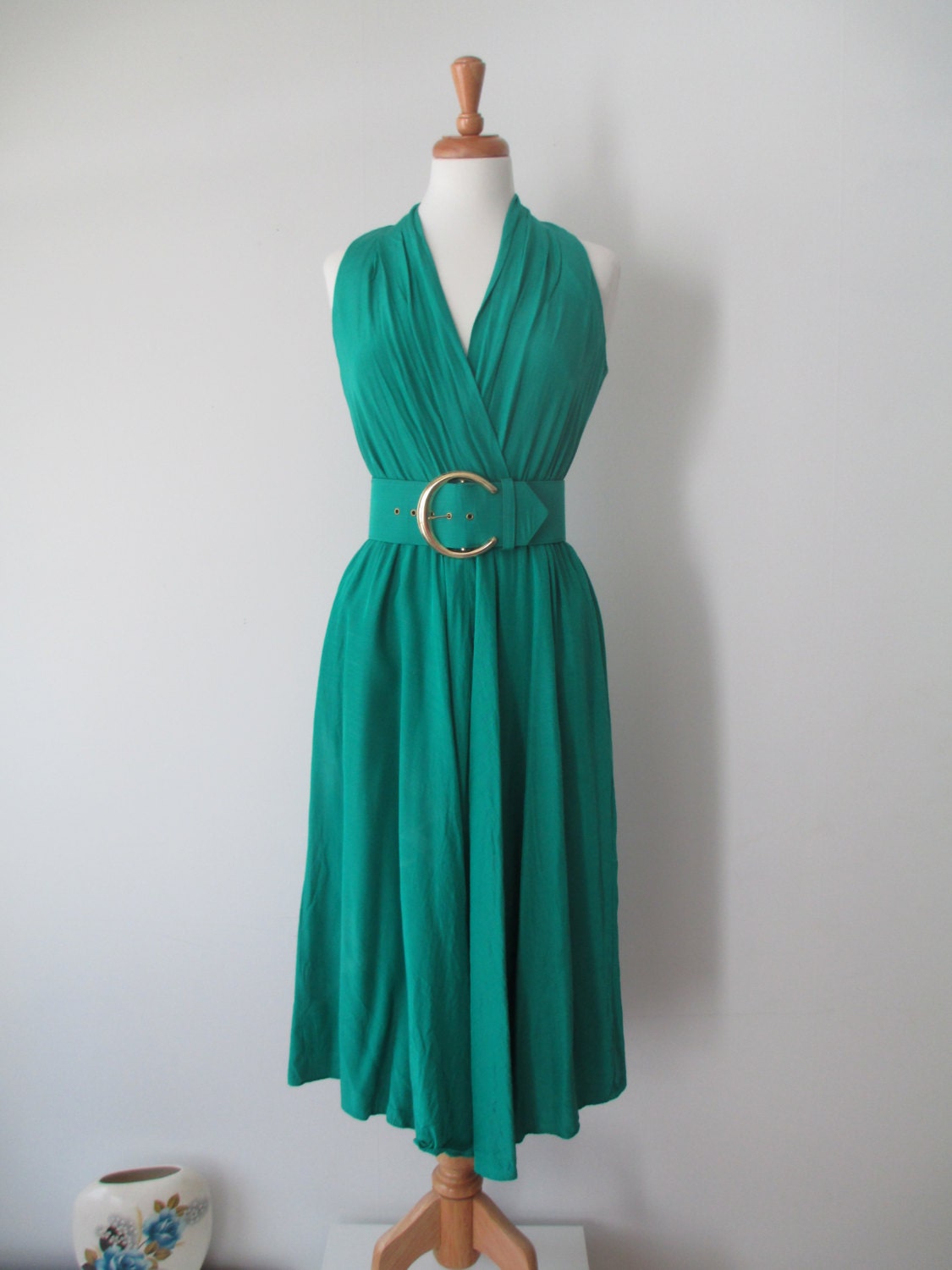 The Green Dirty Dancing Dress Small - LucyBlueVintage
