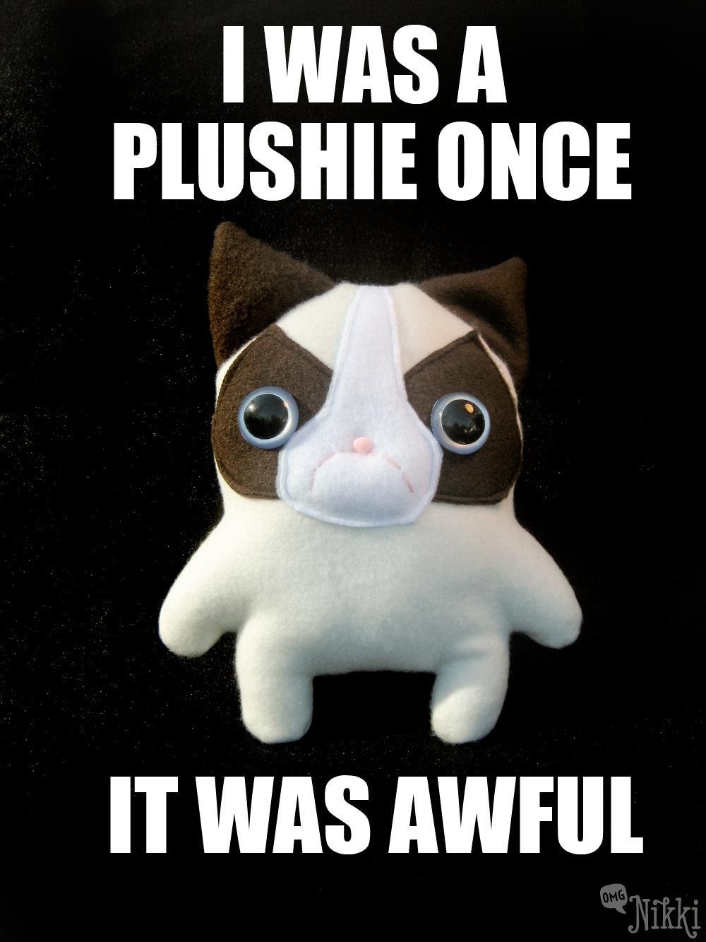 cat meme plush