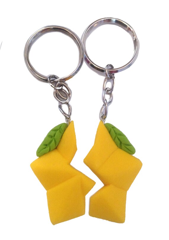 Paopu fruit keychains / double pendant by StarEaterCreations