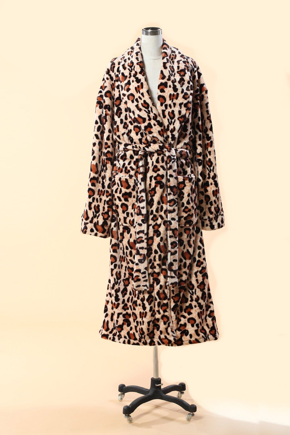 leopard print bathrobes