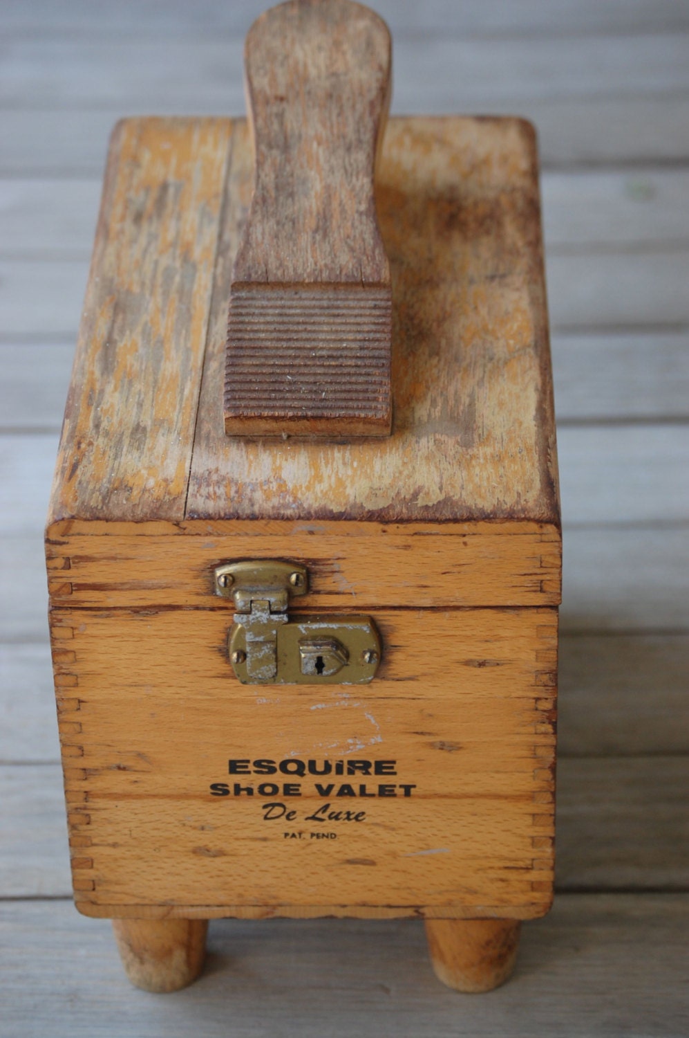 Vintage Esquire Shoe Valet De Luxe Shoe Shine Kit by StylishPiggy
