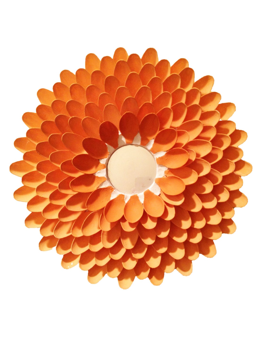 Orange Chrysanthemum Ombre Mirror- Small - Coastail