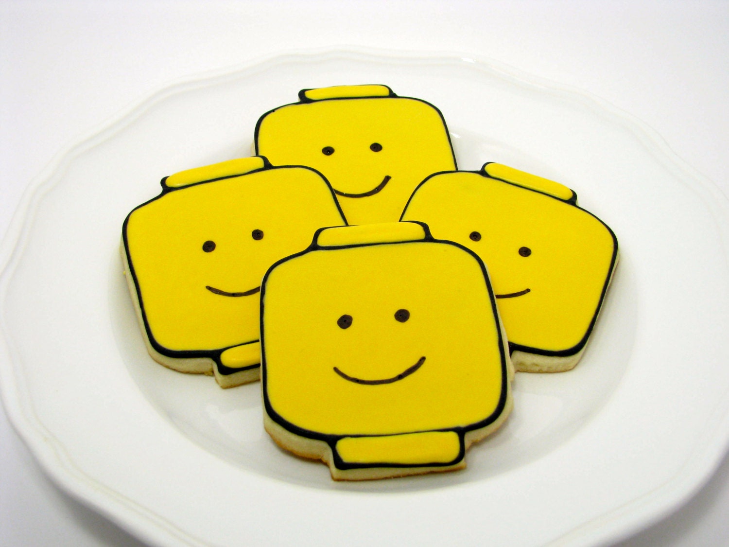 Lego Man Sugar Cookies-Perfect for a Lego Party! - MrsCookieBakes