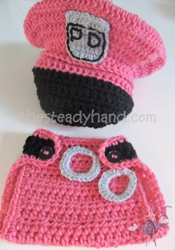 CROCHET PATTERN Newborn Police Hat & Diaper Cover by ...