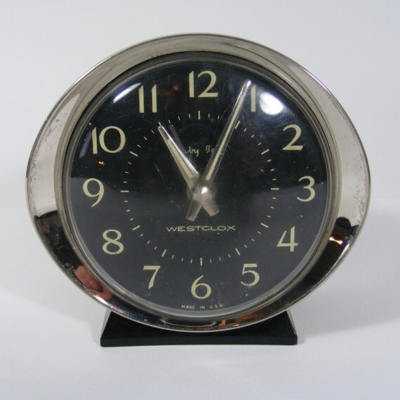 Baby Ben Wind Up Alarm clock by Westclox black by TheFrontHouse