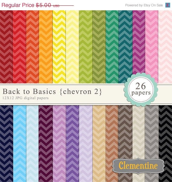40% OFF SALE Chevron digital paper 12x12, digital scrapbooking paper, royalty free commercial use- chevron2- Instant Download Il_570xn