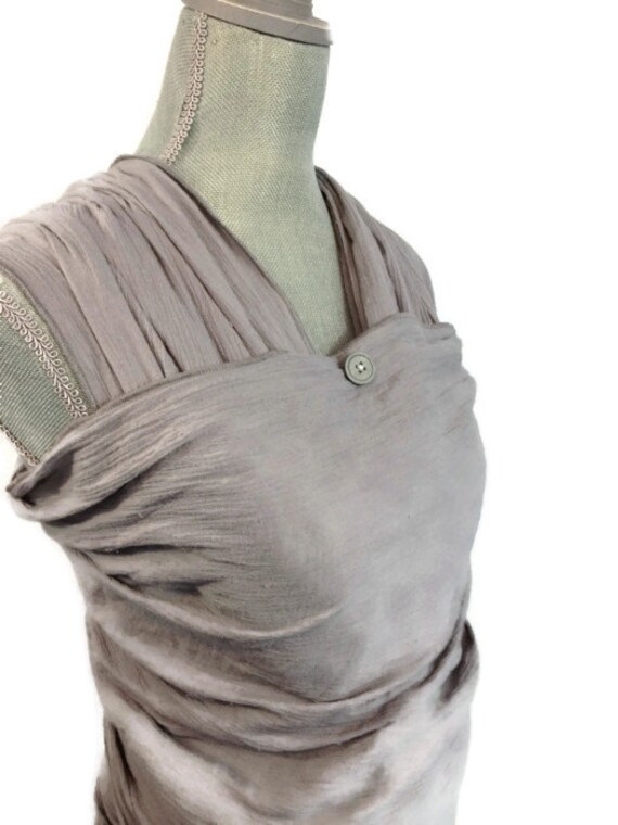 Baby Sling Woven Wrap Carrier Gauze Gray Grey by AGraffDesigns