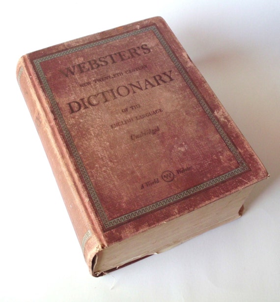 Vintage Websters Dictionary 1951 By PoorLittleRobin On Etsy