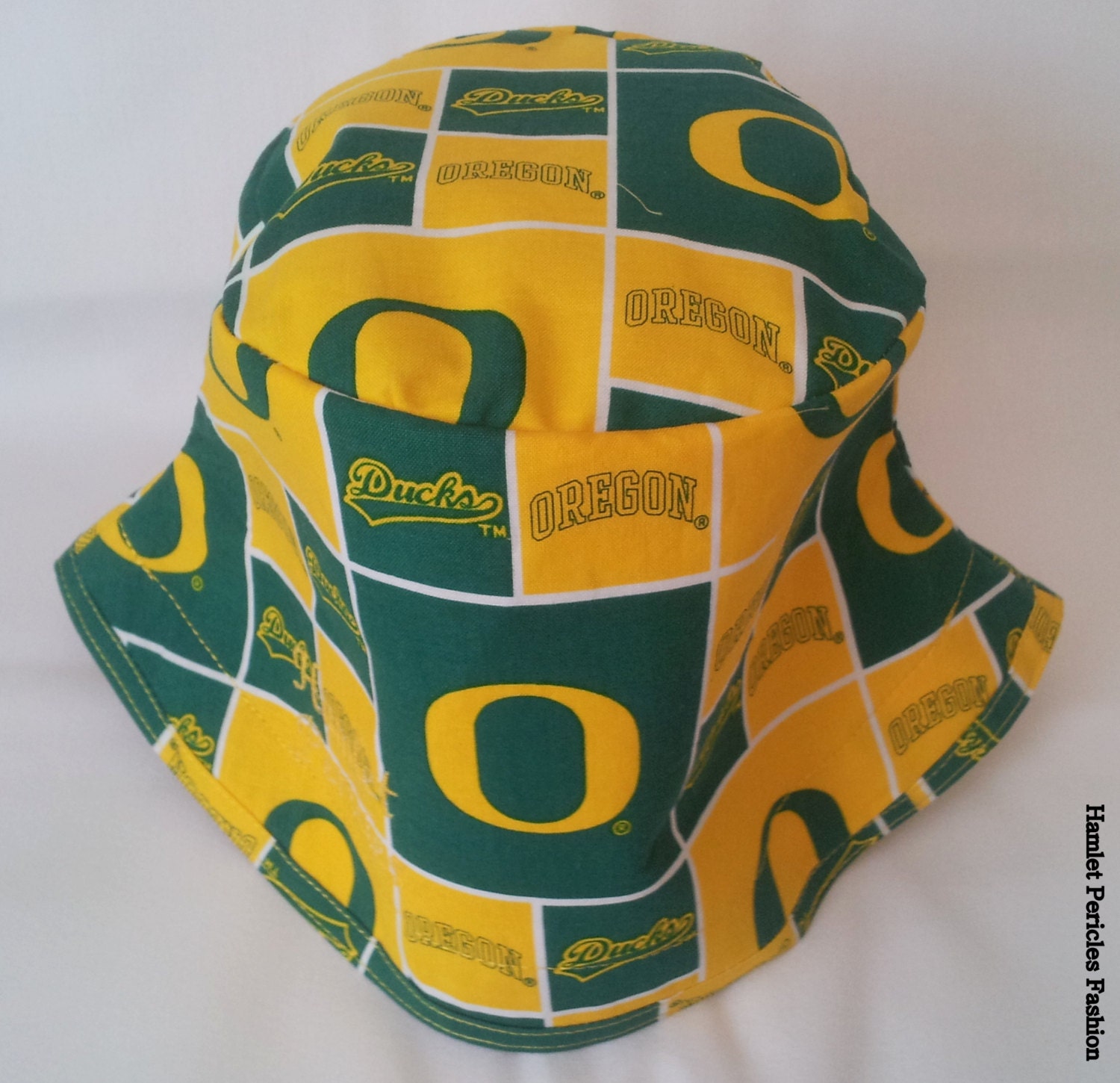 Yellow Green Oregon Ducks Bucket Hat HPD1 by by HamletPericlesInc