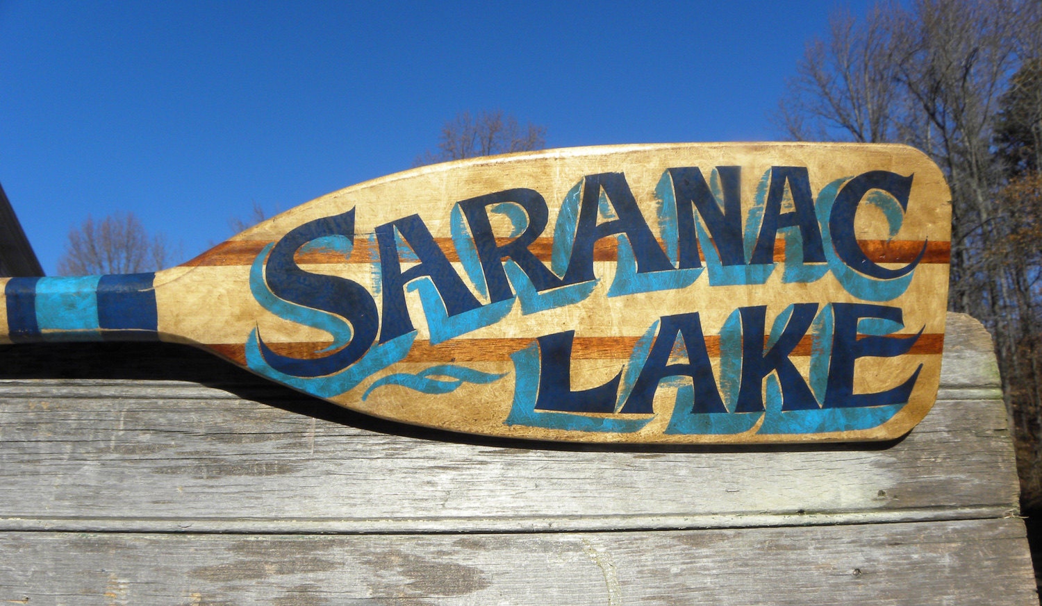 Personalized Canoe Paddle sign original by ZekesAntiqueSigns