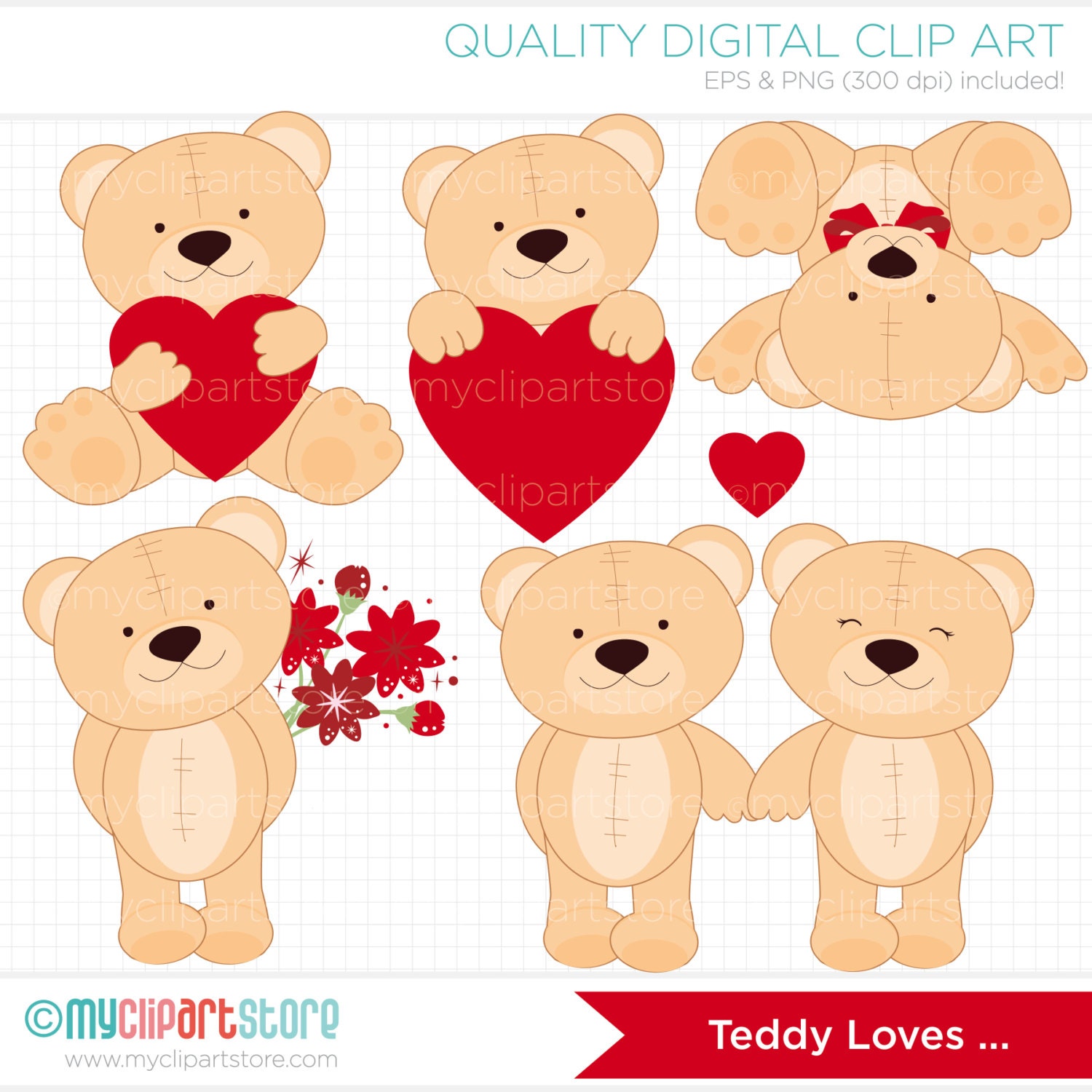 valentine's day teddy bear clipart - photo #6