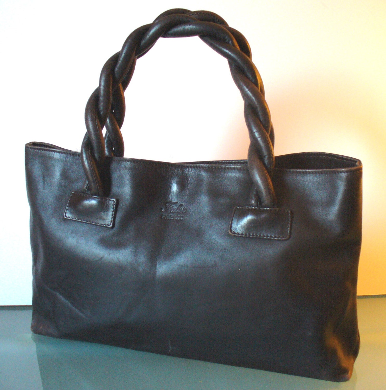 Items similar to Falor Firenze Made in Italy Napa Leather Tote on Etsy