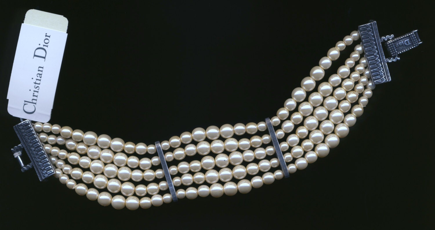 dior bracelet pearls