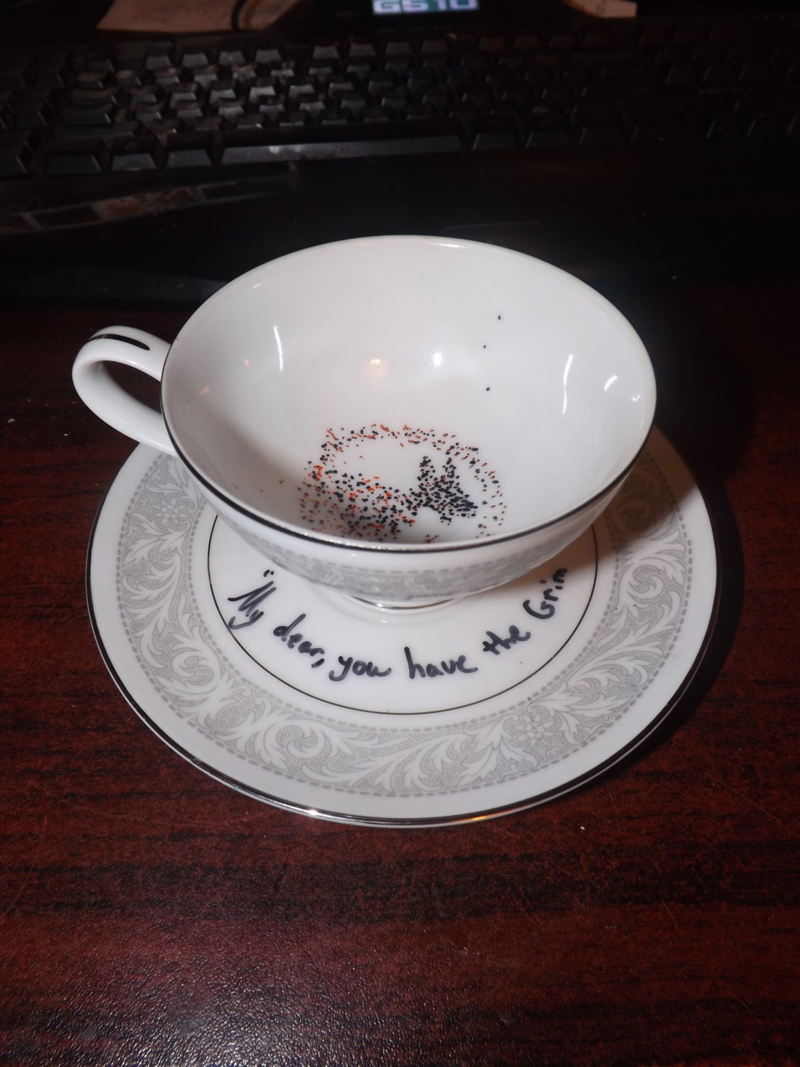 Items similar to Harry potter the grim tea set cups. on Etsy