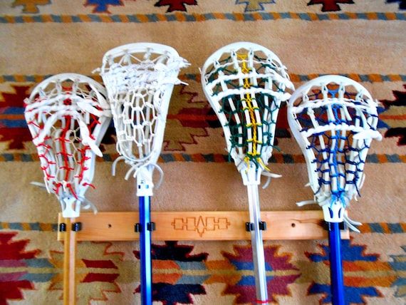 6 Nations Lacrosse Stick Holder by LaxRax on Etsy