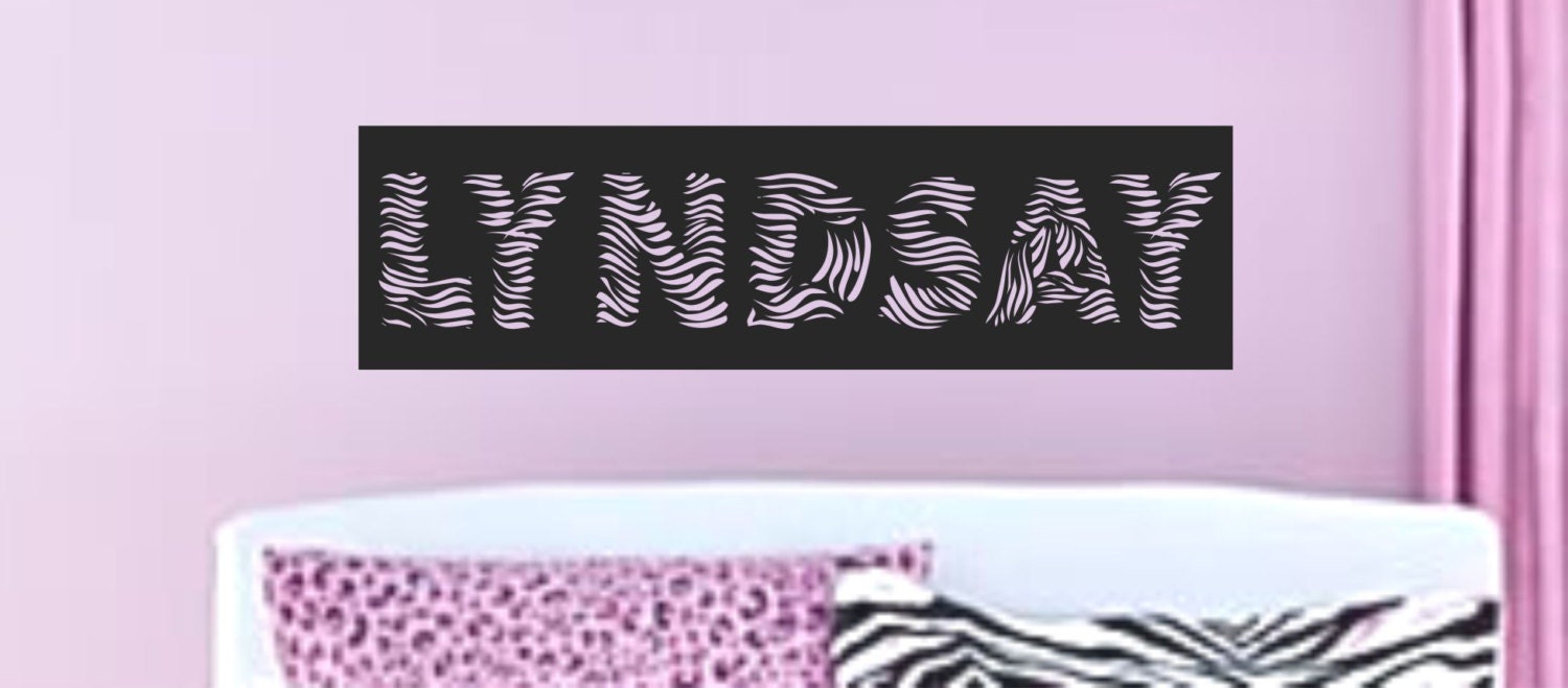 Teen Wall Decal Name Bedroom Decor Wall Art