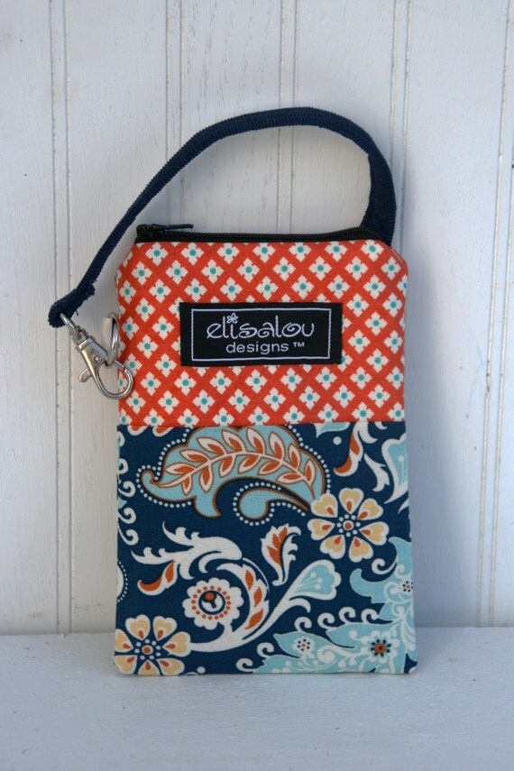 Padded Gadget Pouch iPhone iPhone 5 ipod touch by ElisaLou on Etsy