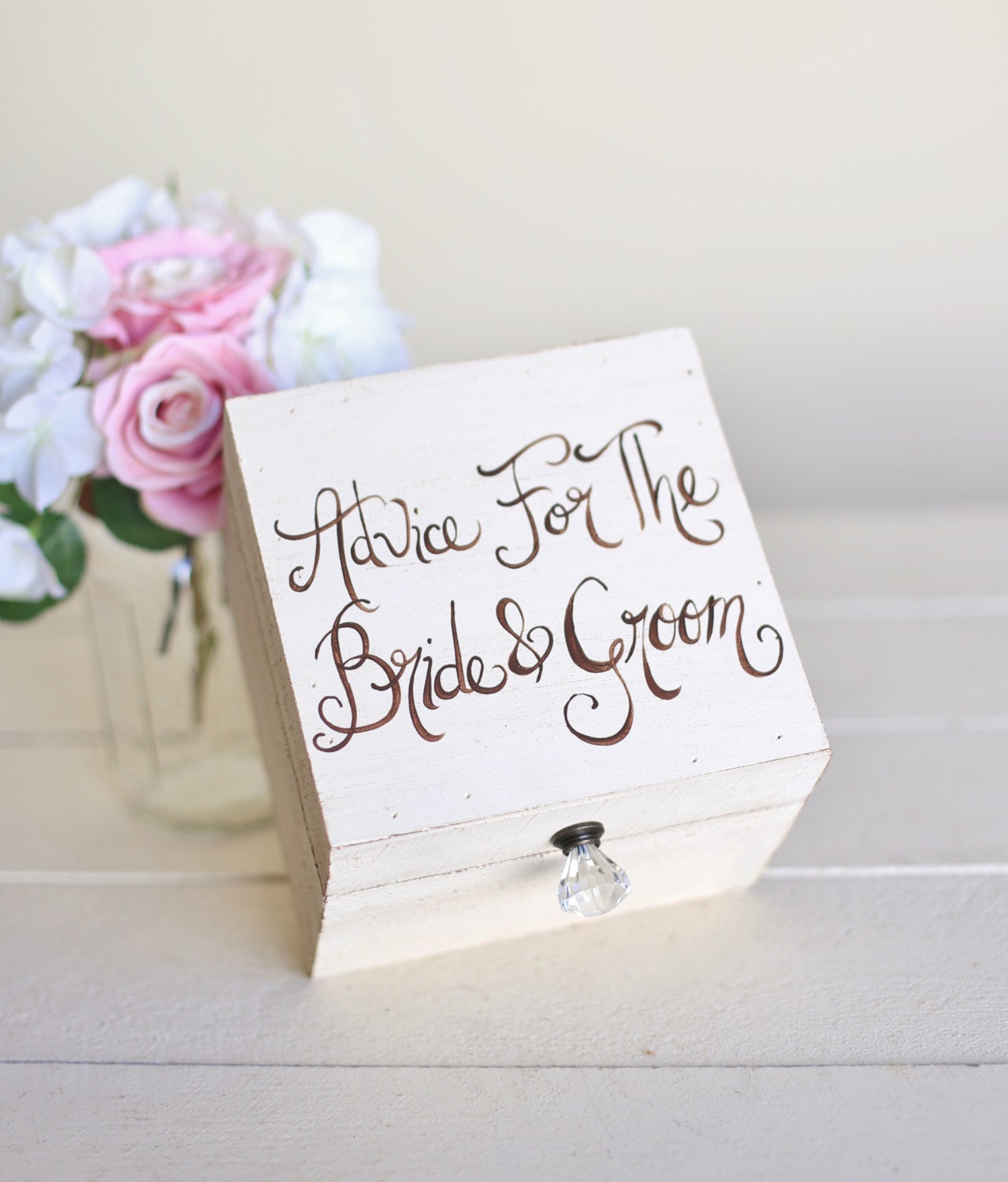 Rustic Guest Book Alternative Box Advice For The Bride and Groom NEW 2014 Design by Morgann Hill Designs