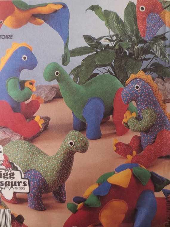 Vintage McCalls 2577 Sewing Pattern Dinosaur by sewbettyanddot