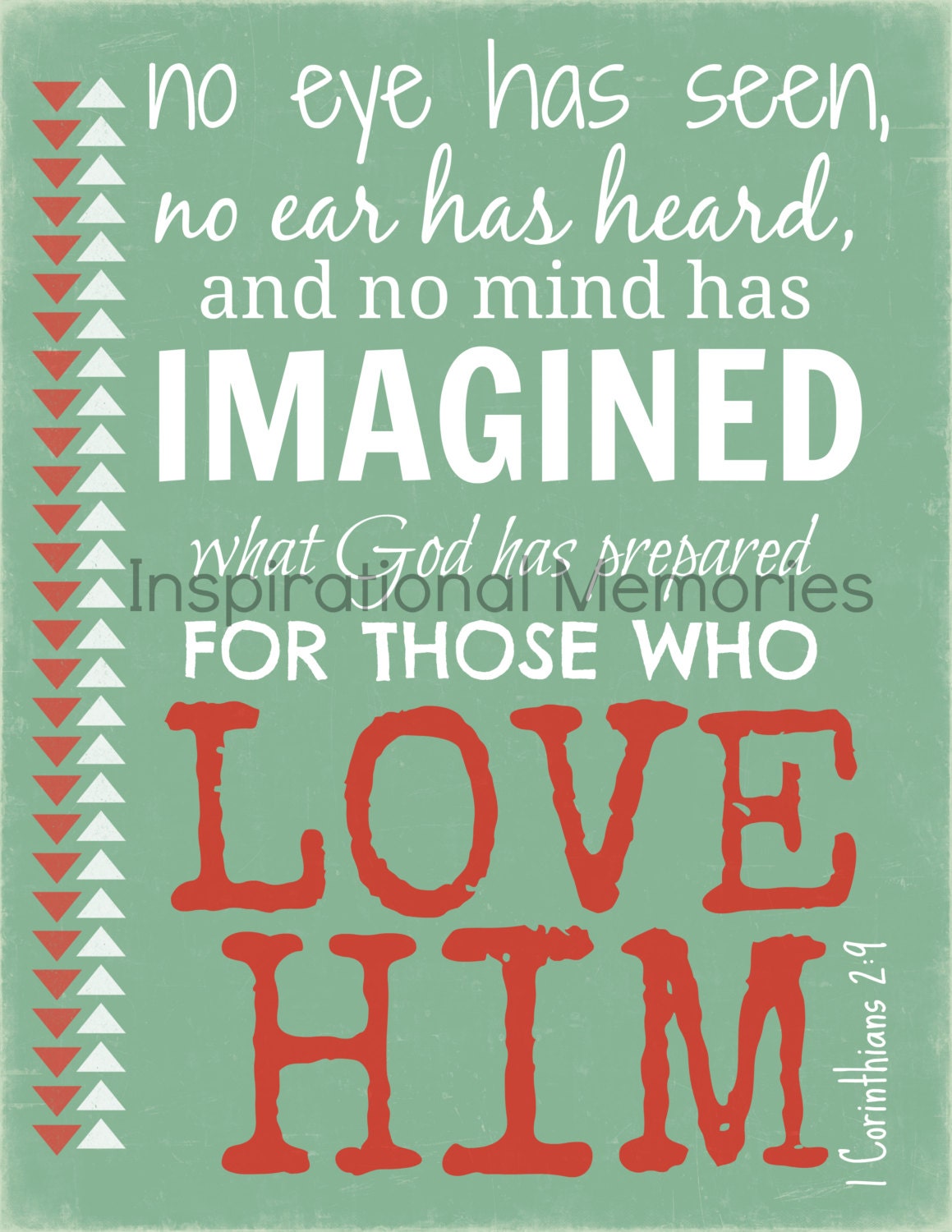 Framed Bible Verse Print 1 Corinthians 29 by inspirationalmemory