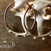 hold for Carolin - Boudicca - 8 guage, Copper Hoops with Bones and Pearls