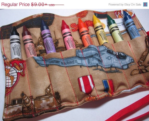 On Sale 50 Off Usmc Crayon Roll Comes With 8 By Adrisadorables