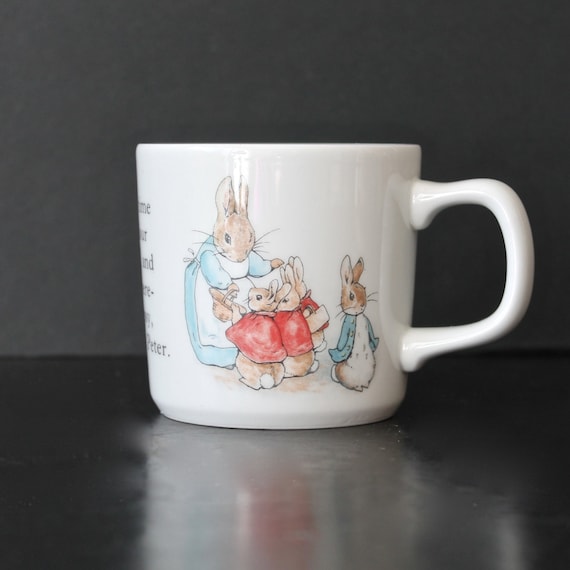 Potter by Wedgwood on Cup peter Beatrix Peter Etsy cup Rabbit  rabbit vintage Hallingtons