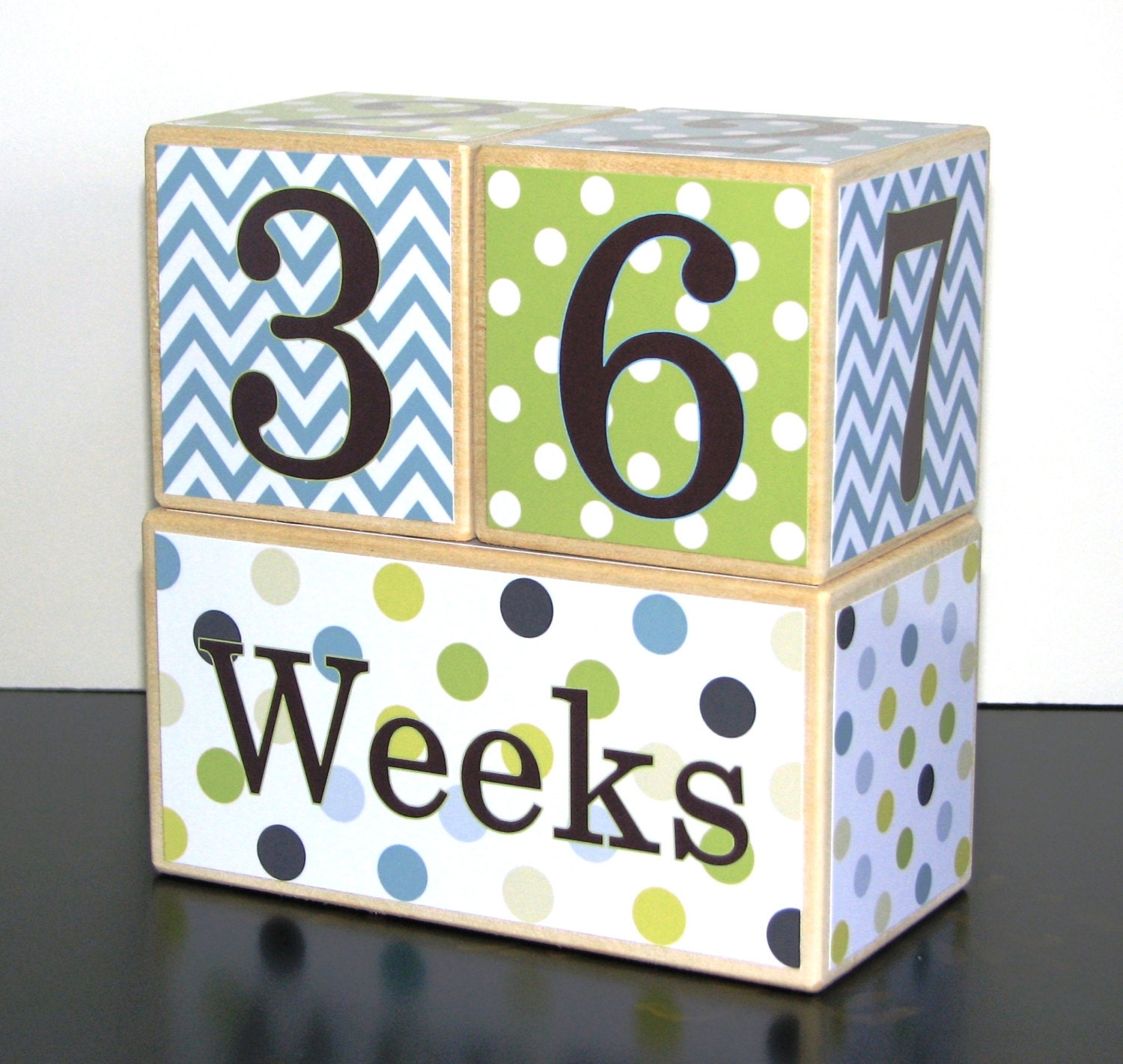 Baby Age Blocks Month Blocks Photo Prop by CoconutHutBoutique