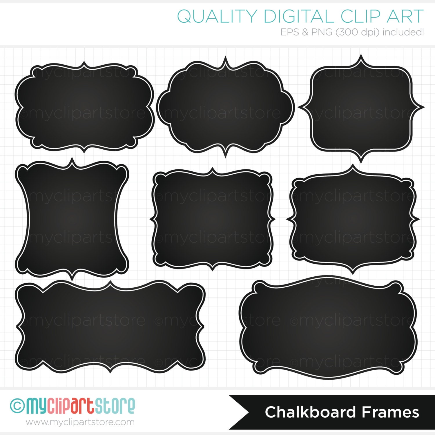 chalkboard frames clipart - photo #44