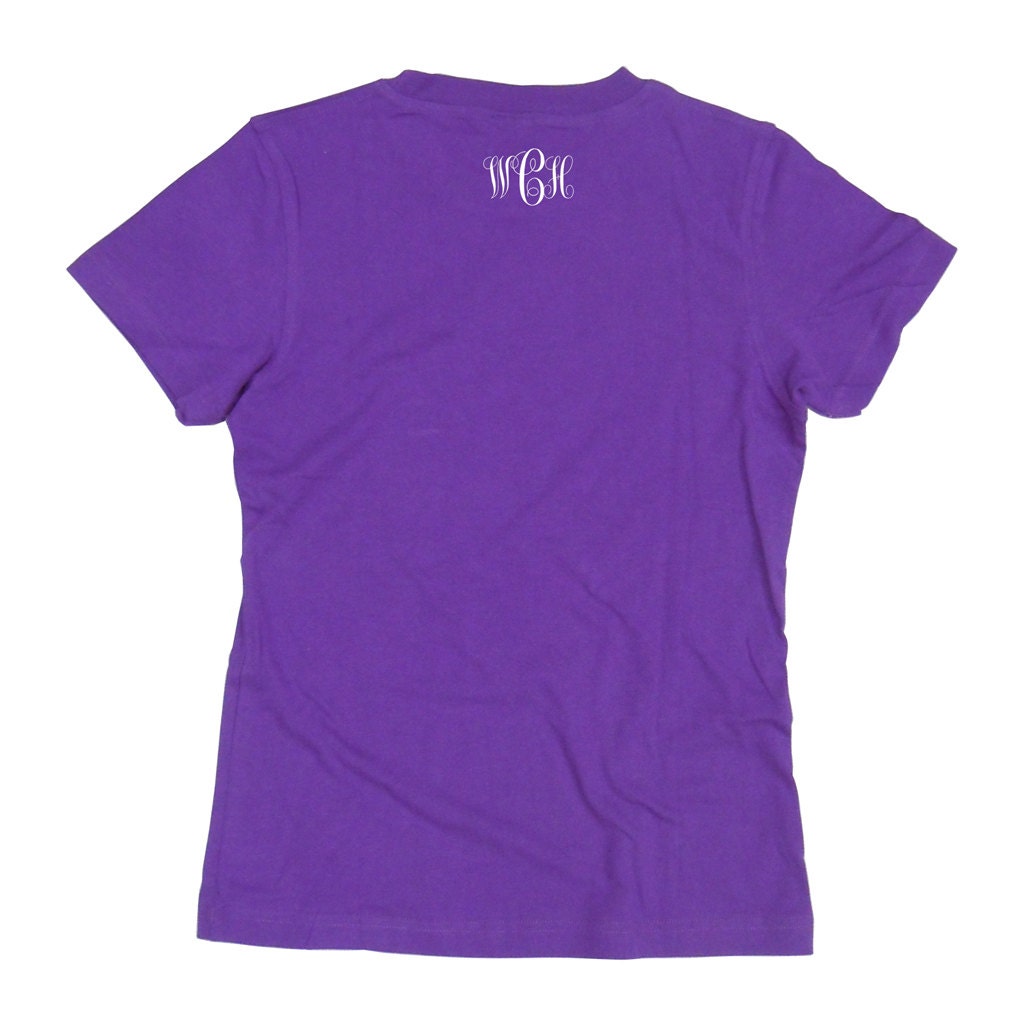 monogram initials on shirt