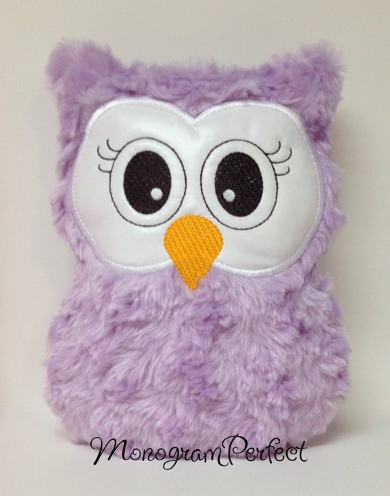 stuffed purple owl