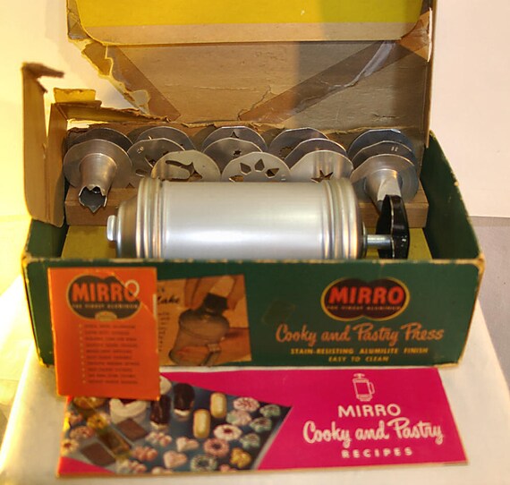 50s Mirro Cookie Press Spritz Cookie Press Cookie by KickassStyle