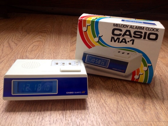 1980's Vintage Casio Melody Alarm Clock MA1 by HeyTokyoVintage