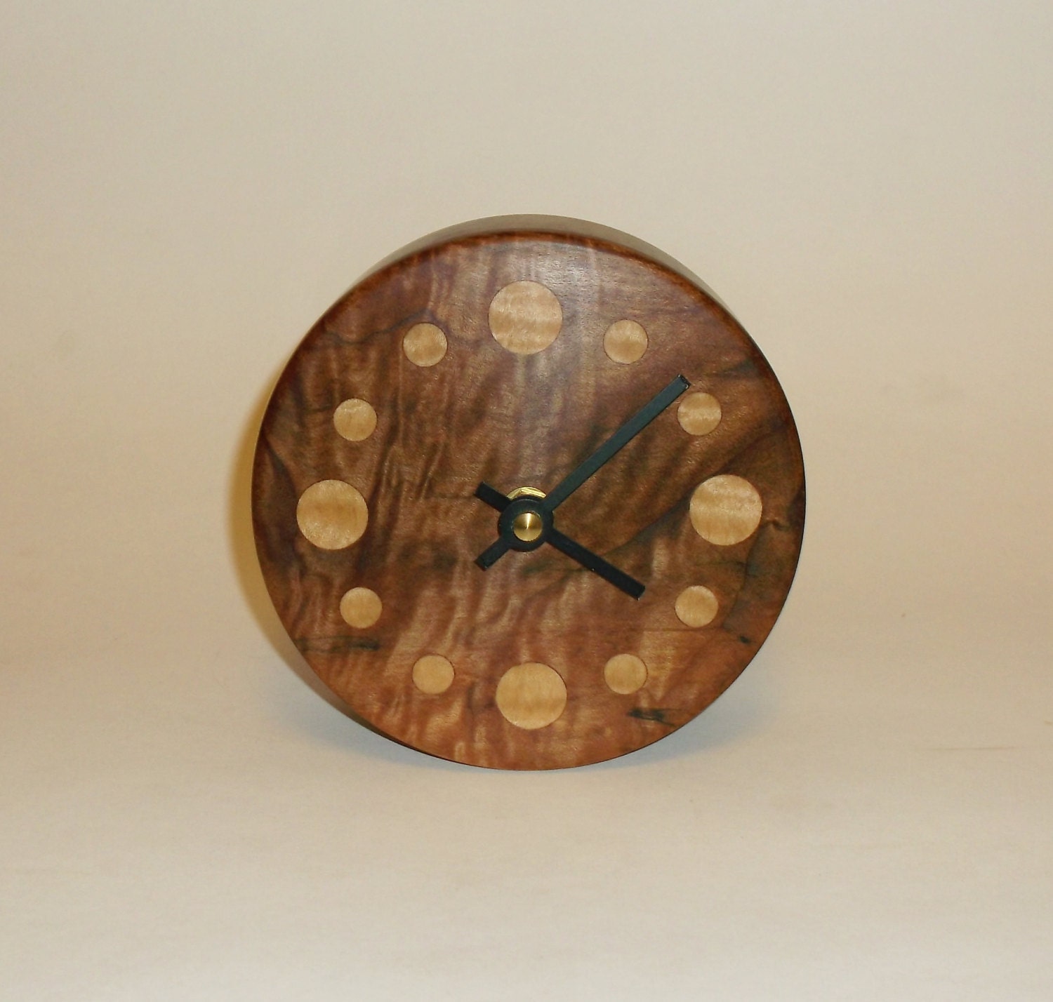 Handmade solid wood clock. Quartz movement. by PathfinderWoodworks