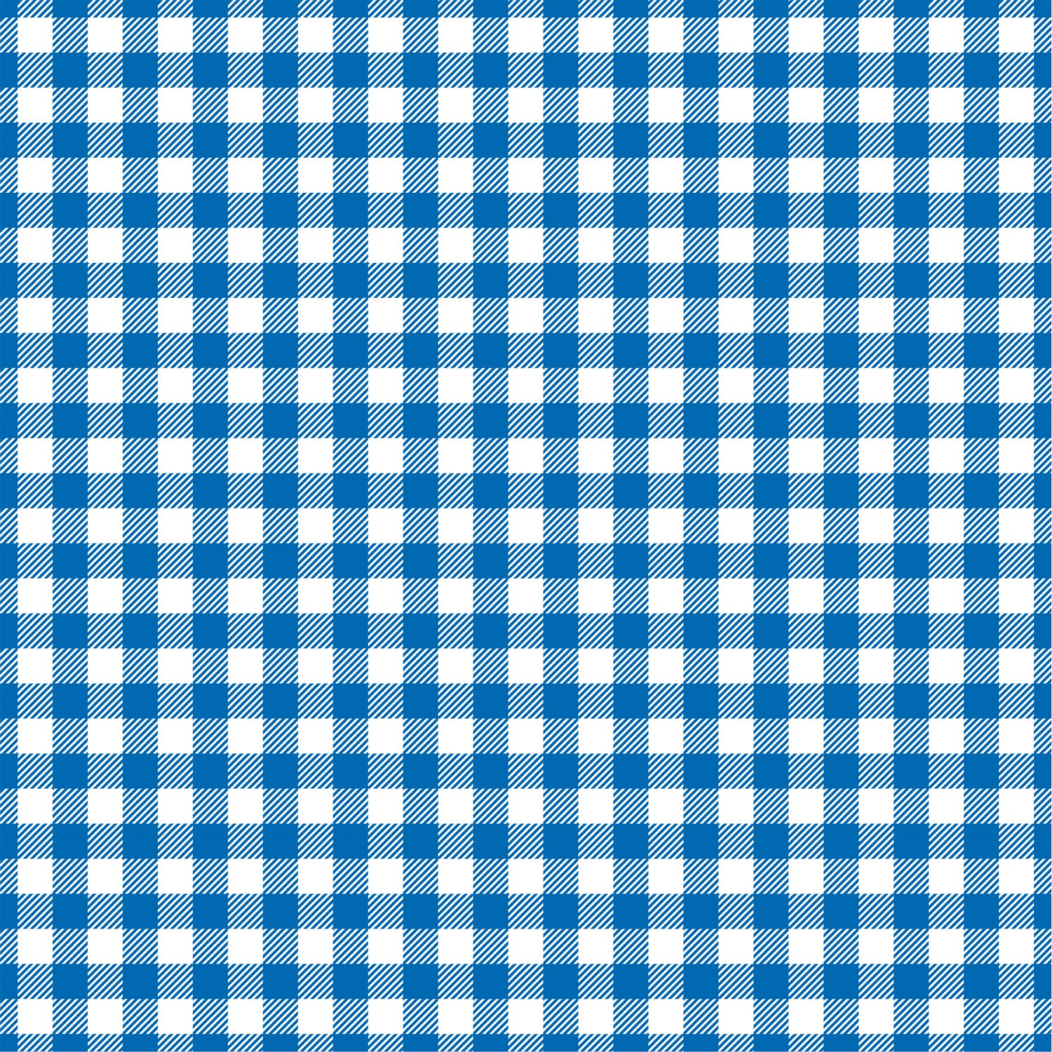 Blue Gingham Patterned Vinyl Sheet X By Breezeprintcompany