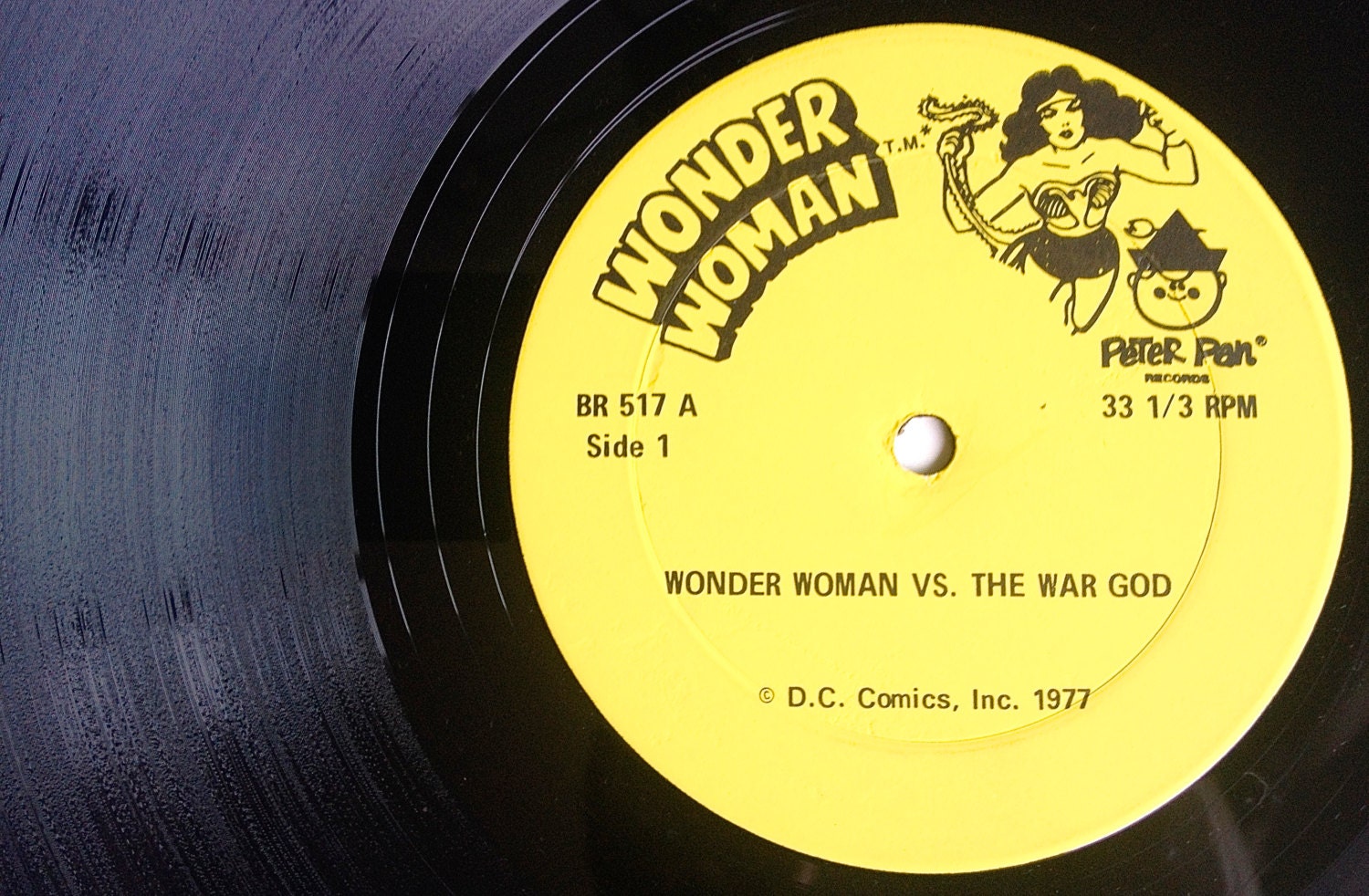 Wonder Woman LP Vinyl Record Album And Book Set Peter Pan