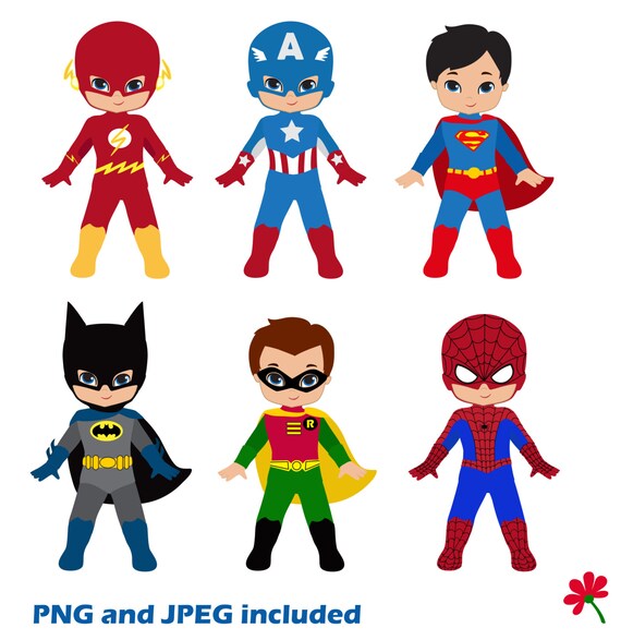 superhero clipart etsy - photo #44