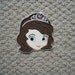 Princess Girl machine embroidery Iron on applique Free shipping Ready to ship