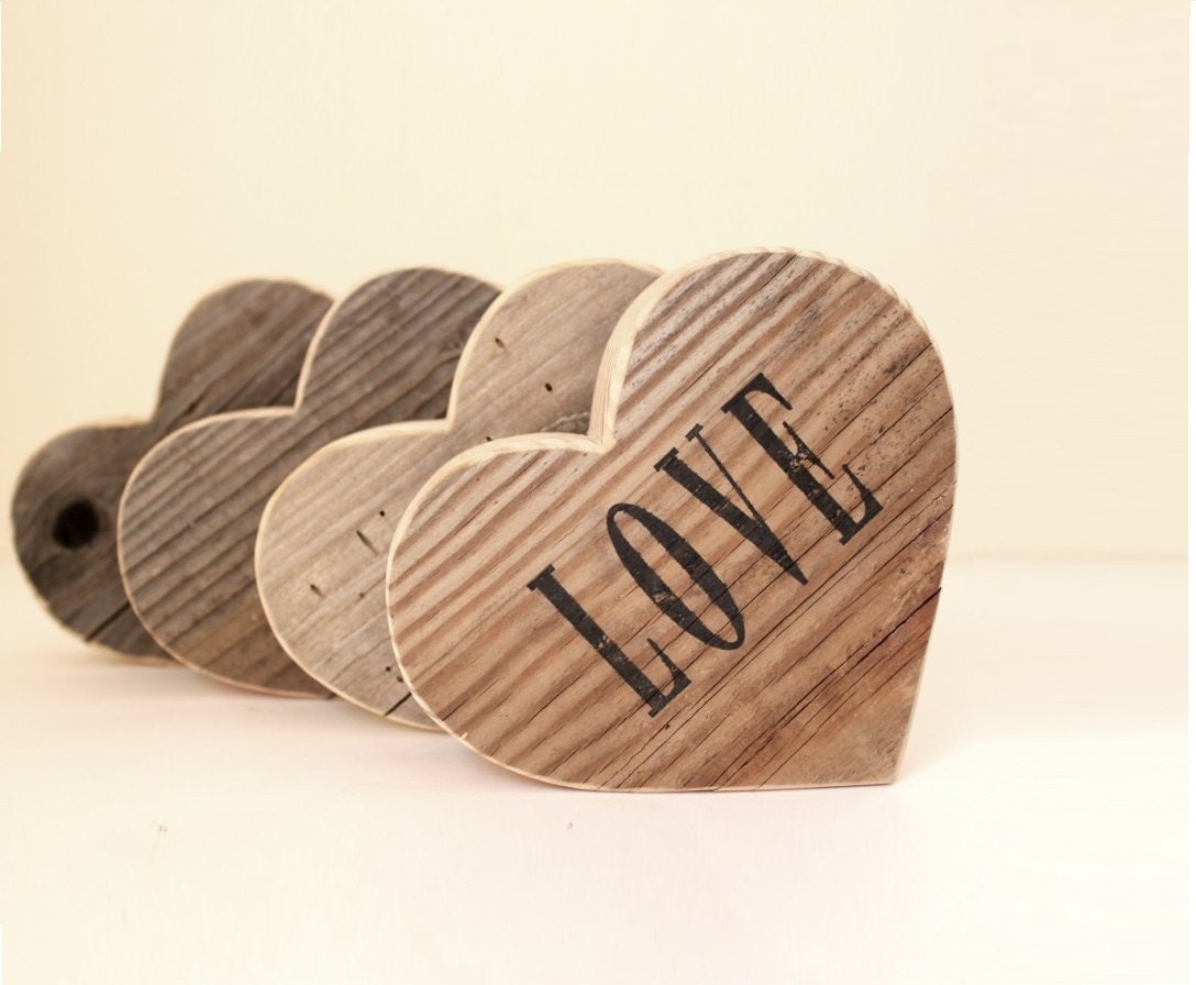 Personalized Wedding Gift Heart . Country Rustic Wedding Decor . rustic decor . manly wood heart . LOVE . anniversary gift for him - TheLonelyHeart