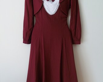 Popular items for dark burgundy dress on Etsy