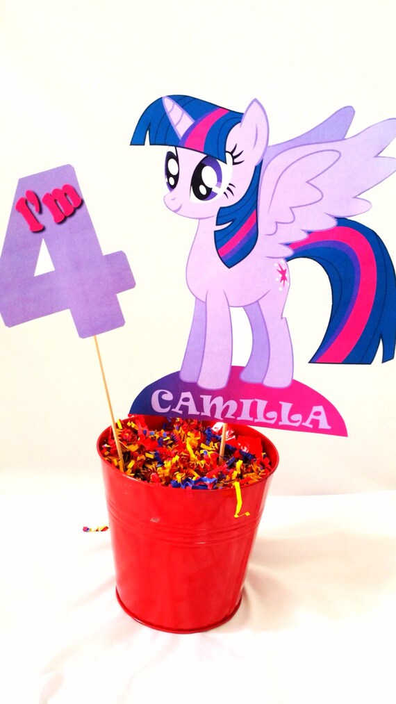 PRINTABLE- My Little Pony Party Centerpiece