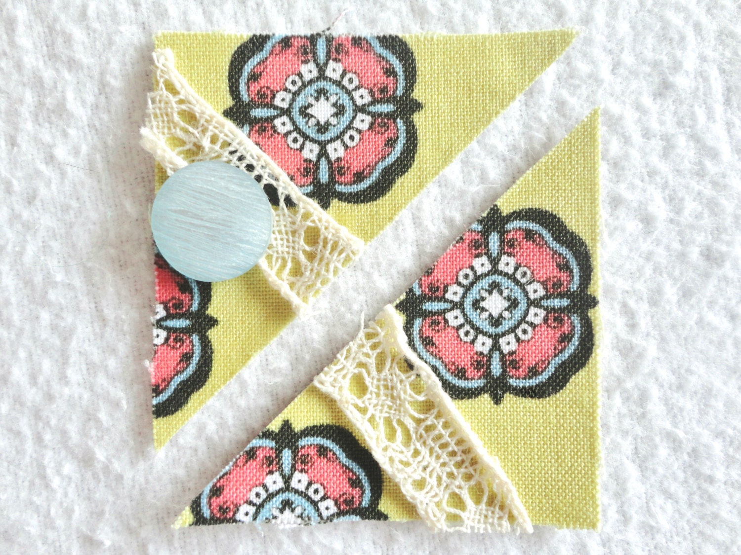 2 scrapbook chipboard photo corners by JunkyardStitches on Etsy